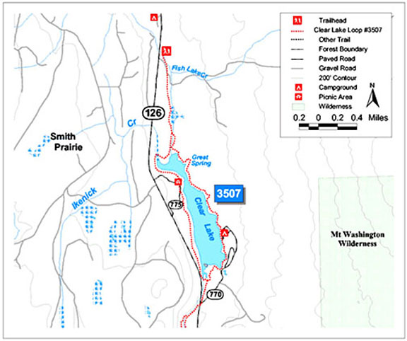 clear lake trail map